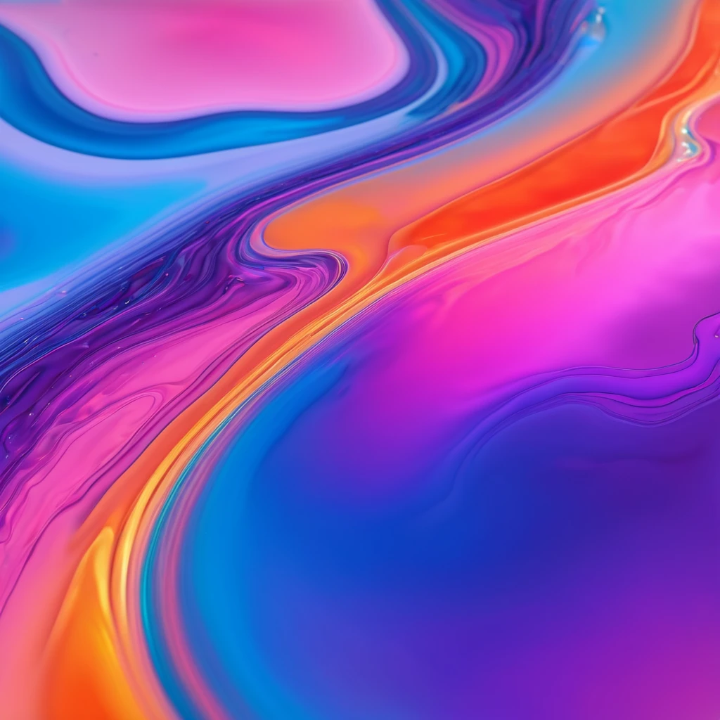 AI-generated colorful abstract generative art