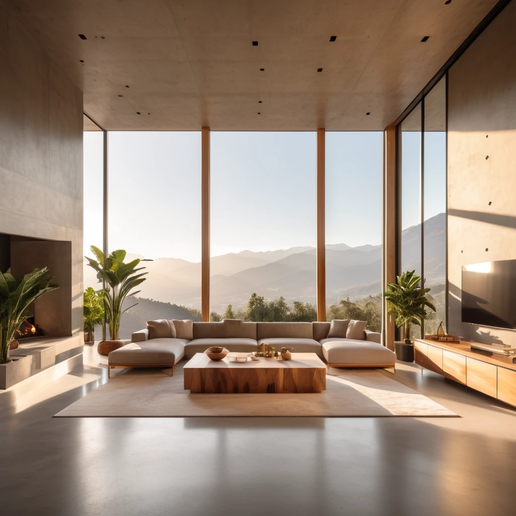 AI-generated modern luxury architectural interior